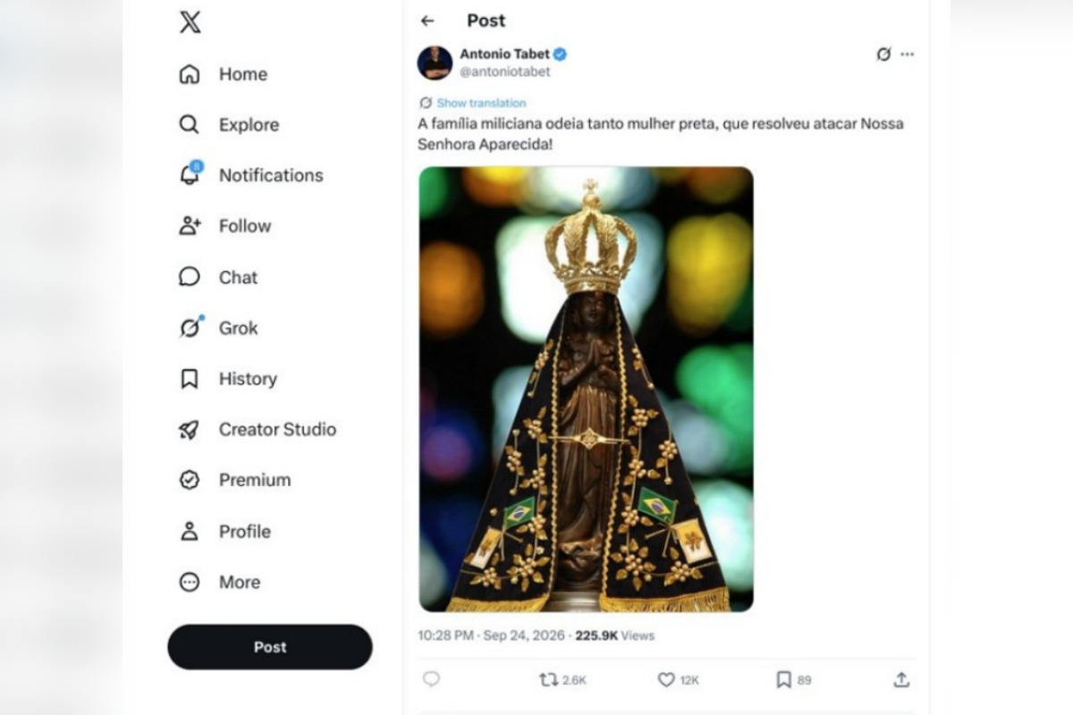 Dino derruba decisão de Mendonça e libera posts sobre Nossa Senhora