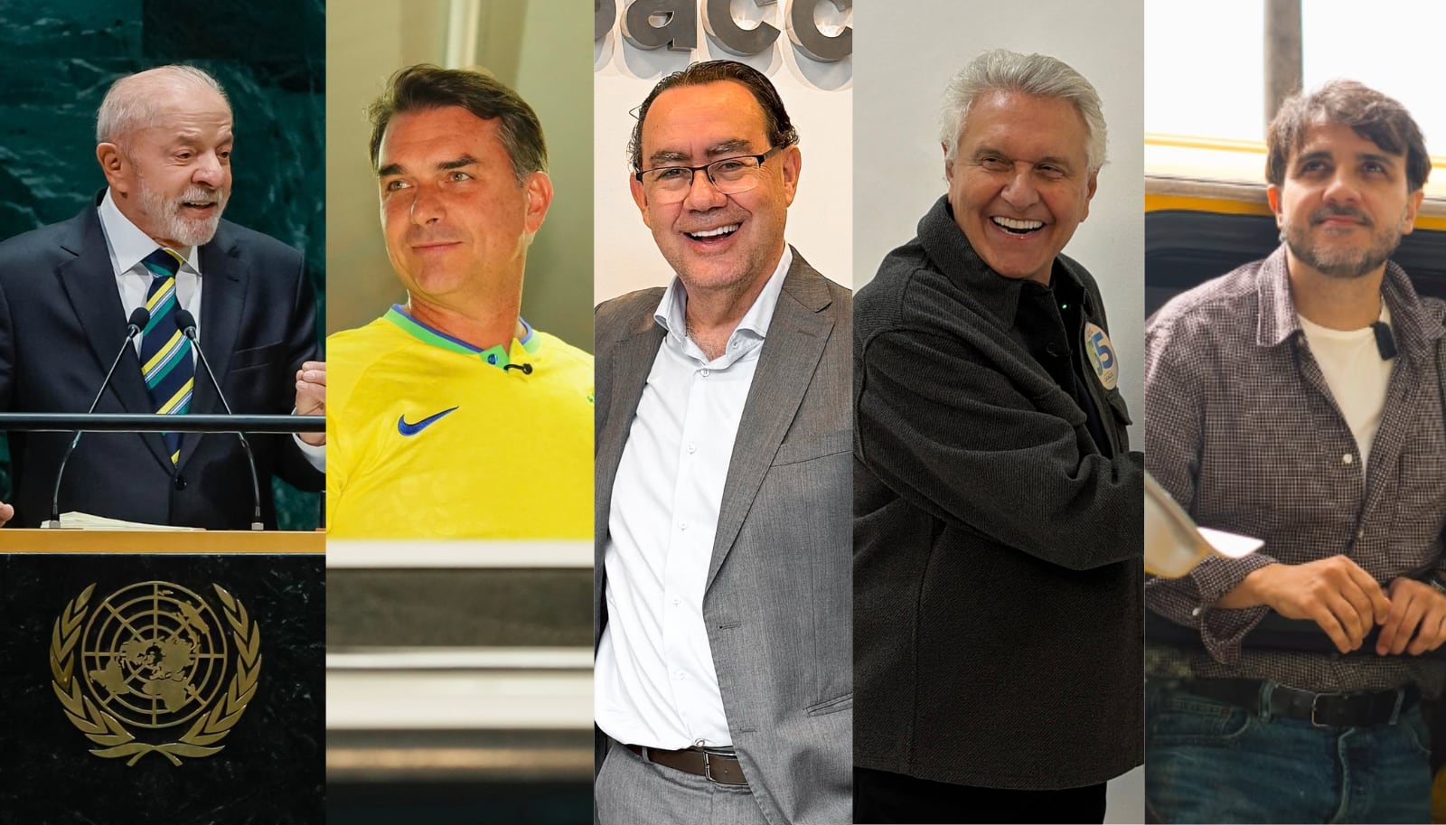 Descubra as principais atividades e eventos dos candidatos à presidência Montagem R7: Ricardo Stuckert/PR - 22.09.26; Charles Vieira/ Divulgação Campanha Flávio Bolsonaro - 22.09.2026; Equipe Campanha Augusto Cury;Eequipe Campanha Ronaldo Caiado; Reprodução/instagram/@renansantos