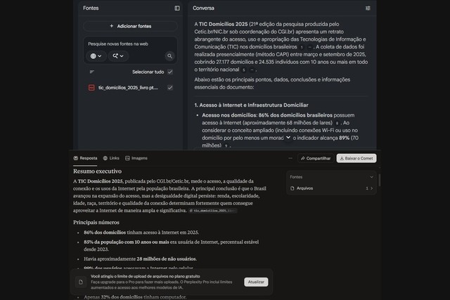 NotebookLM x Perplexity: qual IA é melhor para resumir PDF?