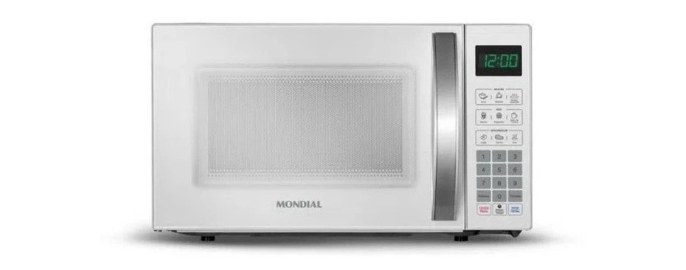Linha de micro-ondas da Mondial tem modelos, de 21 e 34 litros, vendidos em preto, branco e espelhado — Foto: Reprodução / Shopee