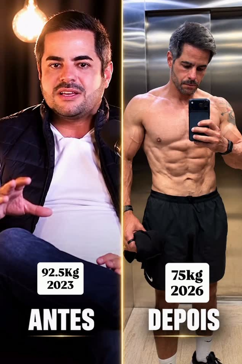 Marido de Simone Mendes diz o que fez para perder 20 kgs e ganhar músculos