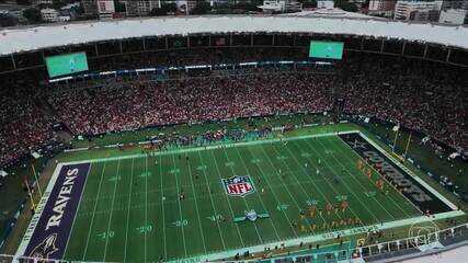 Jogo da NFL no Maracanã tem emoção no fim e recorde de público