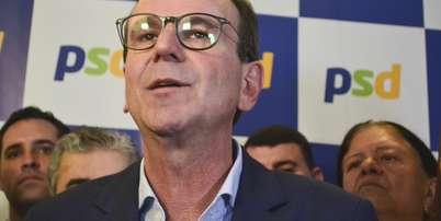 O ex-prefeito do Rio, Eduardo Paes (PSD), é candidato ao governo do Rio de Janeiro durante convenção do PSD na capital fluminense Foto: PAULO CARNEIRO/ATO PRESS/ESTADÃO CONTEÚDO