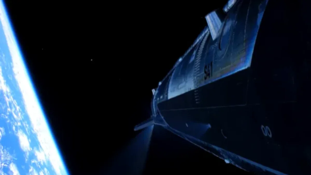 Imagem da matéria: Histórico! Foguete Starship supera falha em motor e alcança órbita da Terra pela 1ª vez