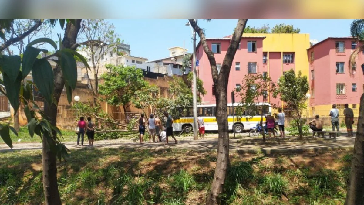 Ônibus escolar bate em poste e duas crianças ficam feridas em BH