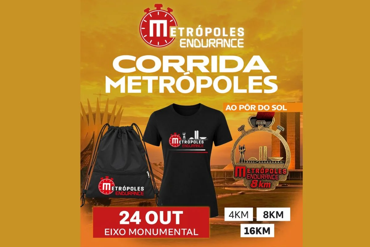Metrópoles Endurance Corrida: confira o kit que será entregue aos atletas