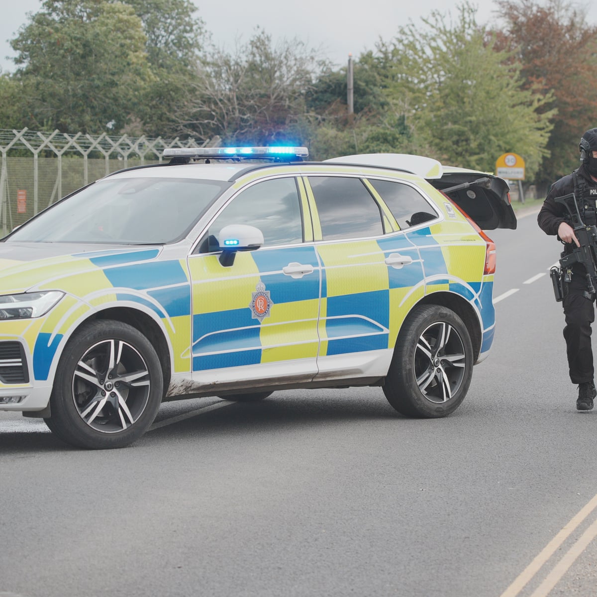 A polícia antiterrorismo investiga 'incidente grave' próximo à RAF Fairford