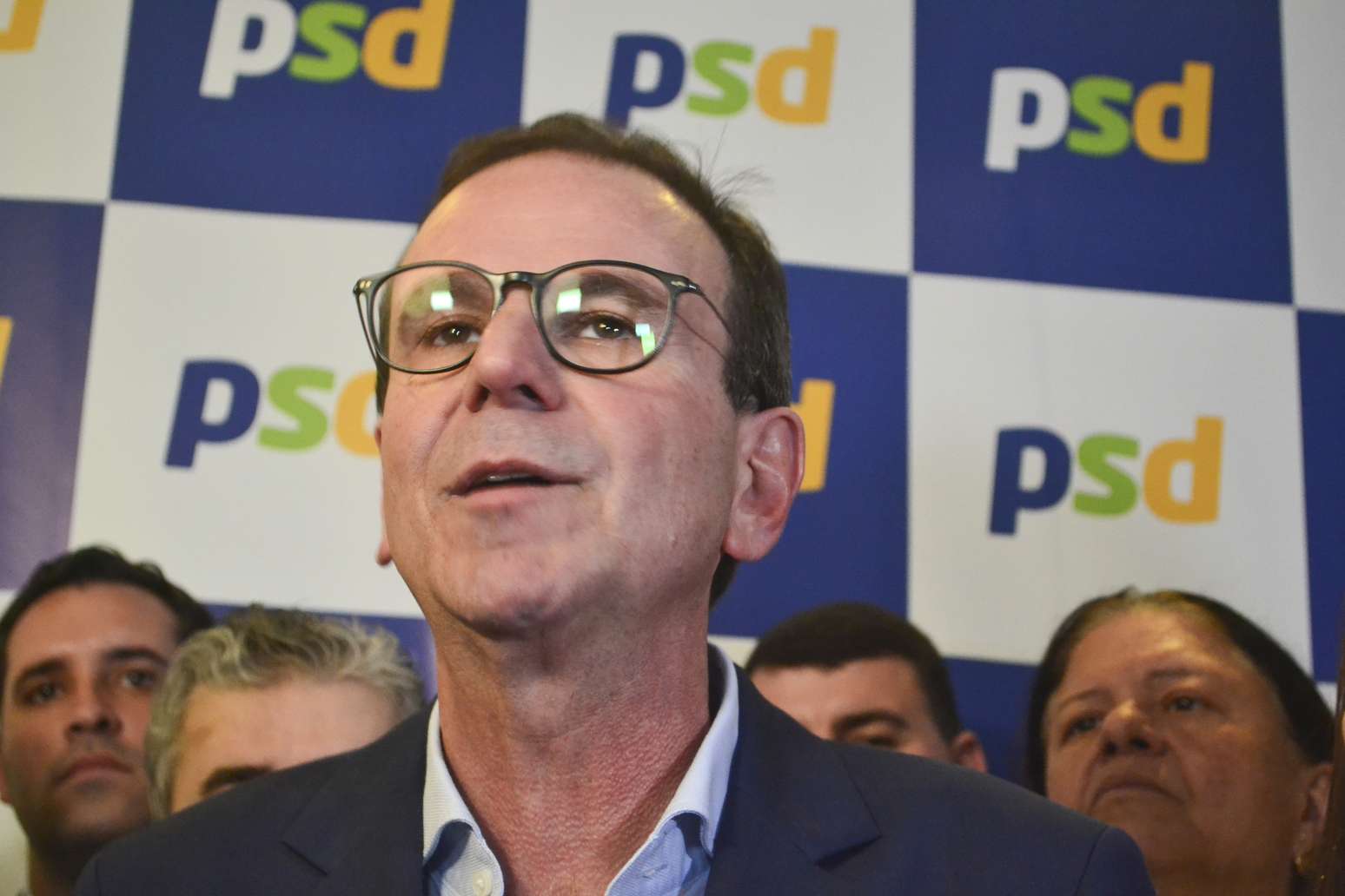 O ex-prefeito do Rio, Eduardo Paes (PSD), &eacute; candidato ao governo do Rio de Janeiro durante conven&ccedil;&atilde;o do PSD na capital fluminense