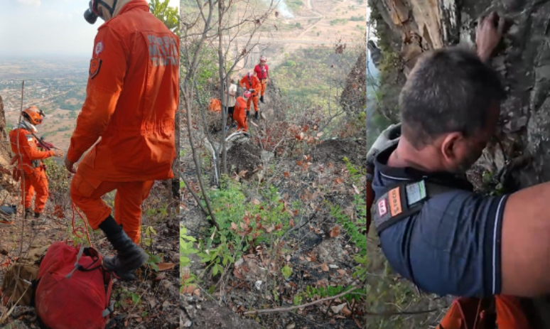 Homem de 50 anos cai ao fazer selfie e fica mais de 11 horas preso à beira de precipício no Tocantins