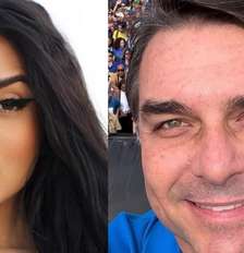 MC Mirella; Flávio Bolsonaro (Reprodução Redes Sociais) Foto: Contigo