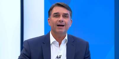 Fl&aacute;vio Bolsonaro falou sobre reelei&ccedil;&atilde;o Foto: Reprodu&ccedil;&atilde;o/TV Globo
