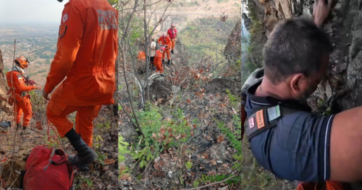 Homem de 50 anos cai ao fazer selfie e fica mais de 11 horas preso à beira de precipício no Tocantins