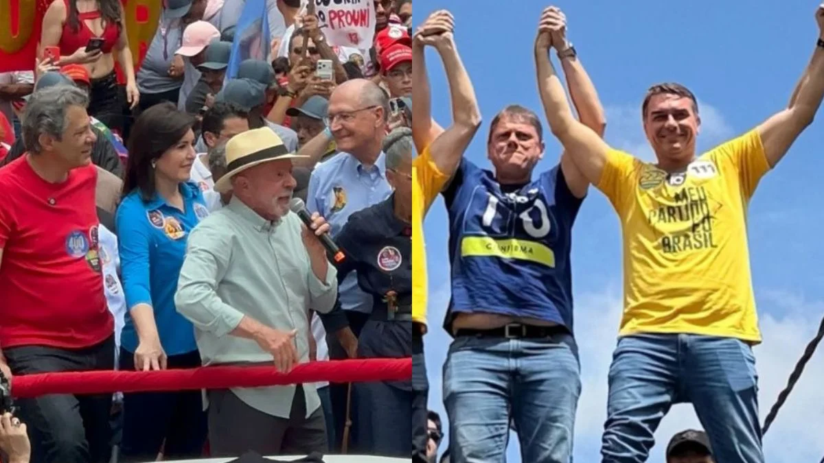 Lula e Flávio encerram campanha em SP e falam em vitória no 1º turno