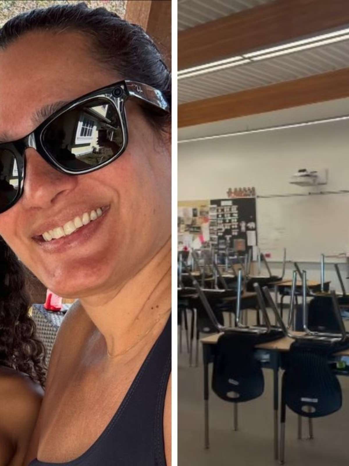Esposa de Jacaré, do É o Tchan, se impressiona ao visitar escola pública no Canadá: 'Apaixonada pela educação daqui'