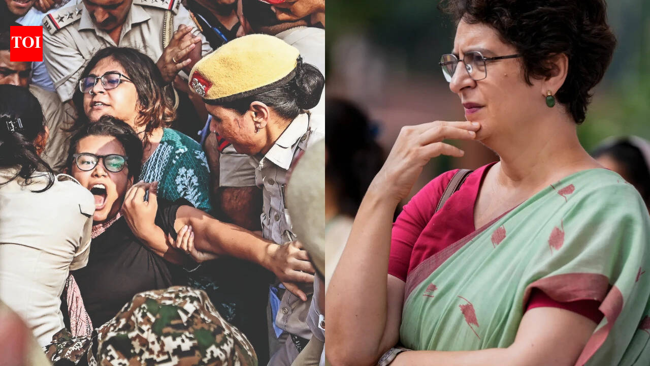 'A polícia, cuja função é fornecer segurança, está fazendo mulheres se sentirem ameaçadas': Priyanka Gandhi sobre o incidente em Jantar Mantar