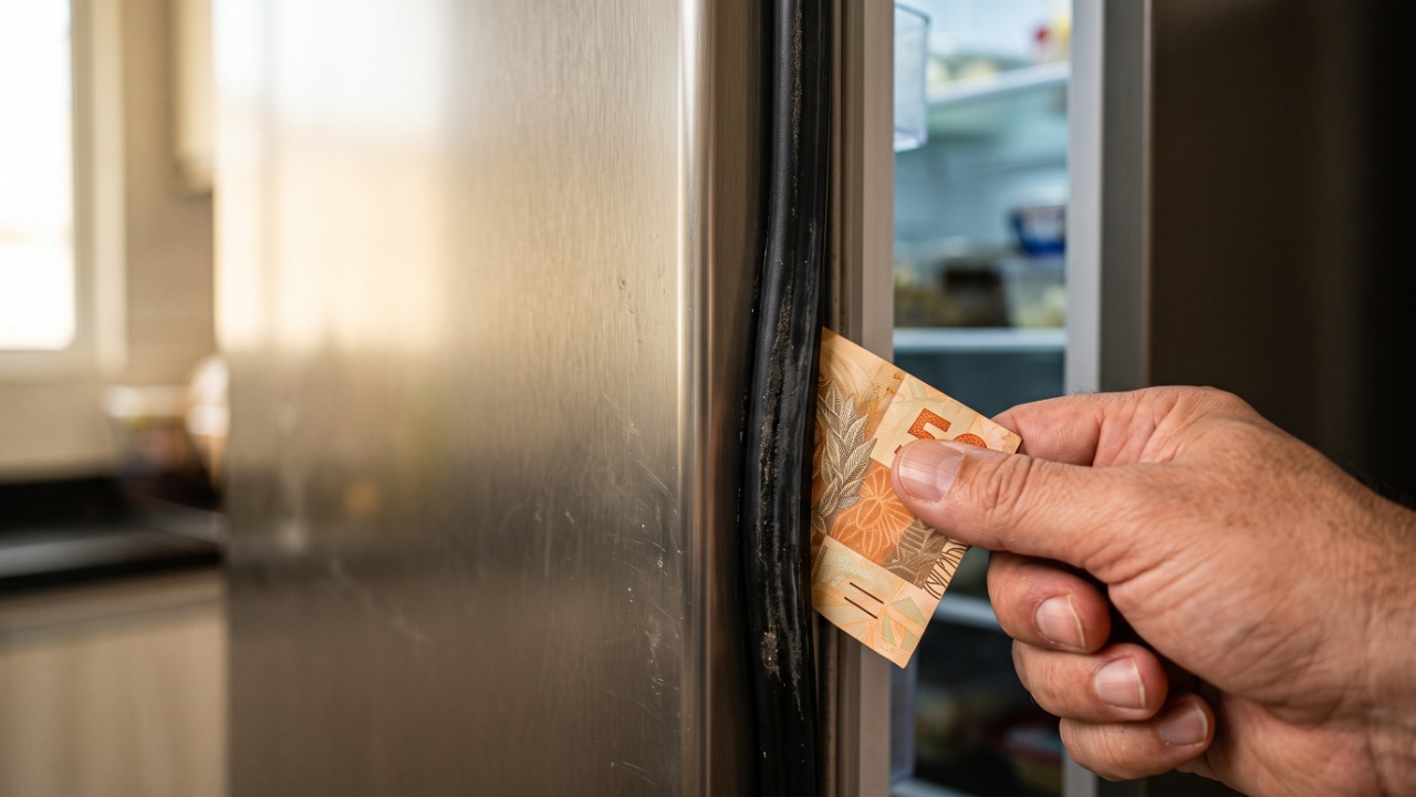 Técnico de geladeira revela o teste de 10 segundos que denuncia se o frio está escapando pela porta