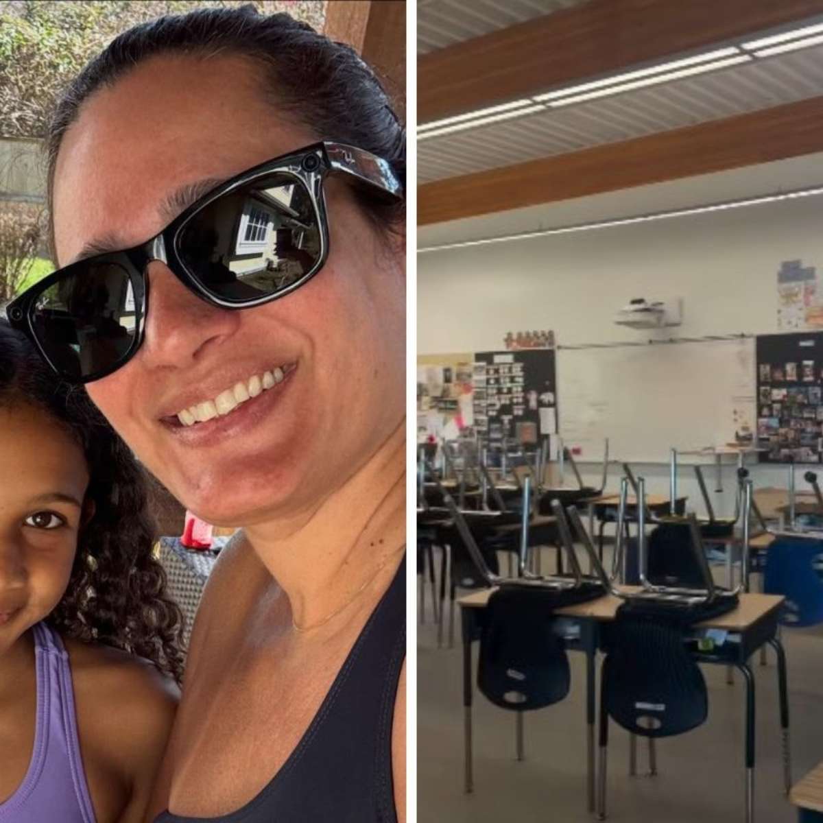 Esposa de Jacaré, do É o Tchan, se impressiona ao visitar escola pública no Canadá: 'Apaixonada pela educação daqui'