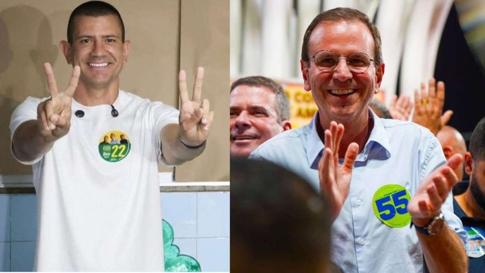 Douglas Ruas e Eduardo Paes est&atilde;o na disputa do segundo turno no RJ