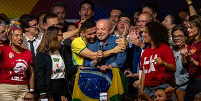 Lula (PT) em primeiro discurso ap&oacute;s ser reeleito Presidente da Rep&uacute;blica Foto: Estad&atilde;o Conte&uacute;do