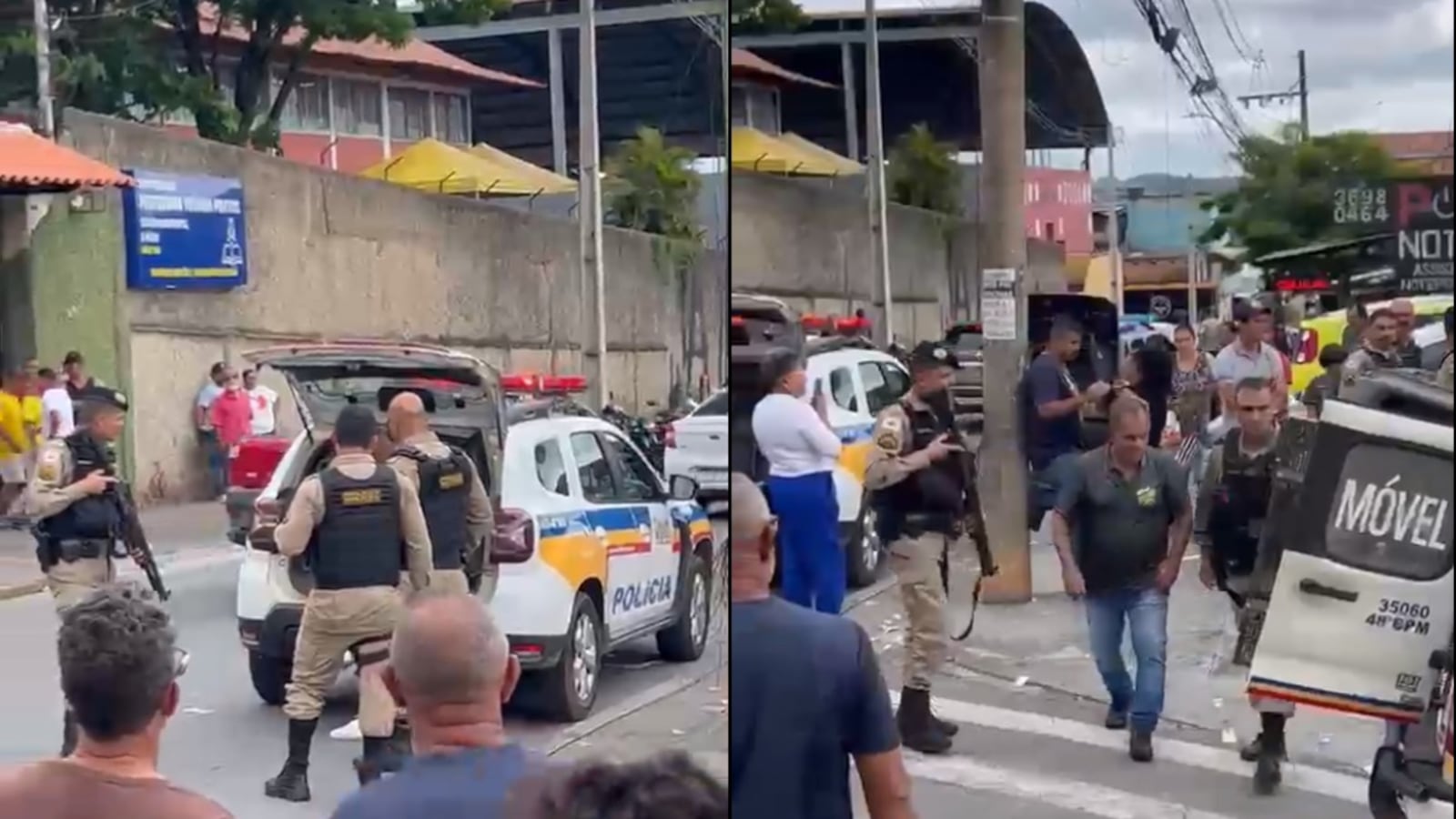 Militares já estavam observando a movimentação do grupo abordando eleitores