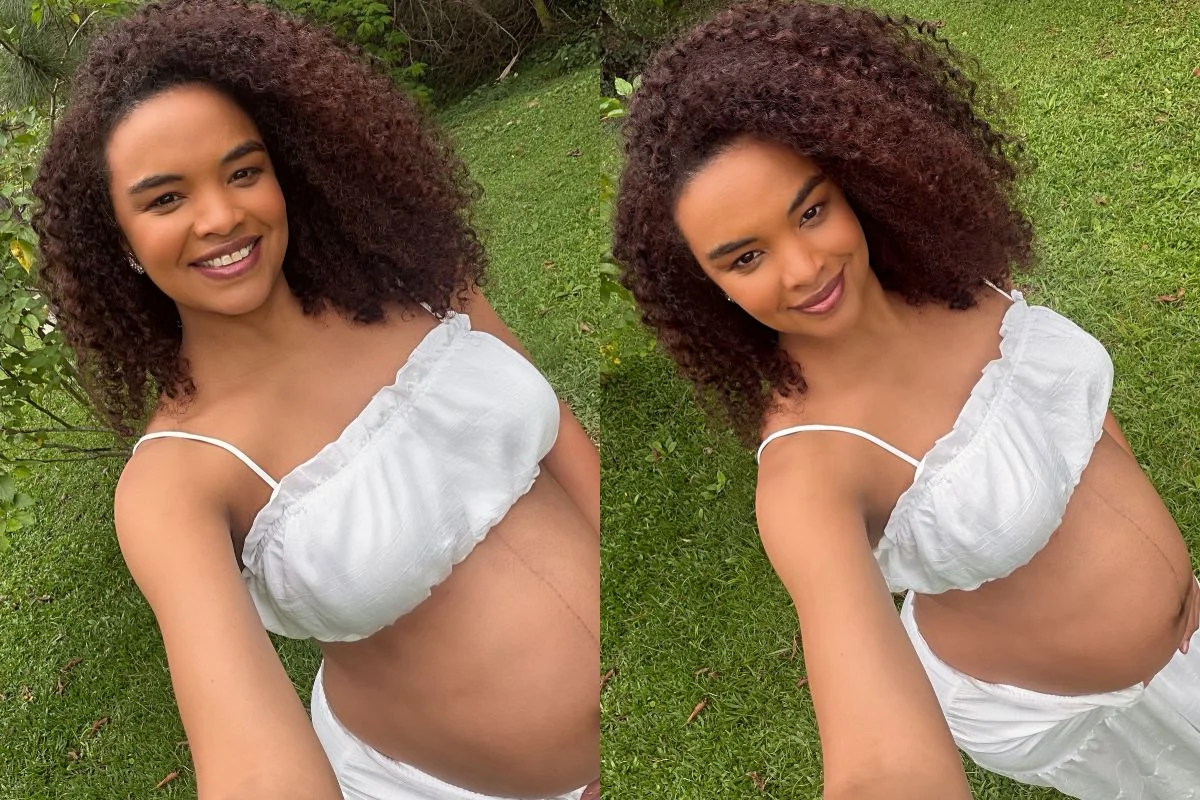 Lucy Ramos exibe barrigão na reta final da gravidez da segunda filha; fotos