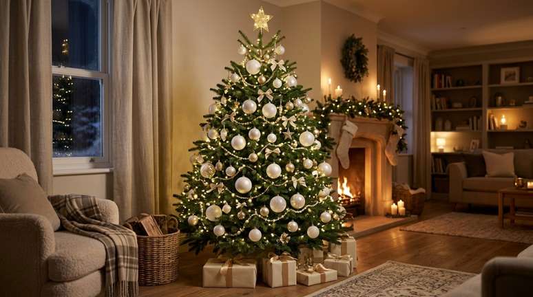 Adeus ao vermelho e verde na árvore de Natal: a cor elegante que será tendência na decoração nas festas de 2026