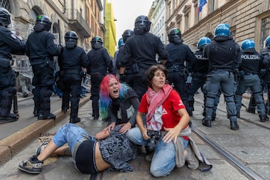 Protestos por direitos sociais na Itália terminam em confrontos com a polícia em diversas cidades