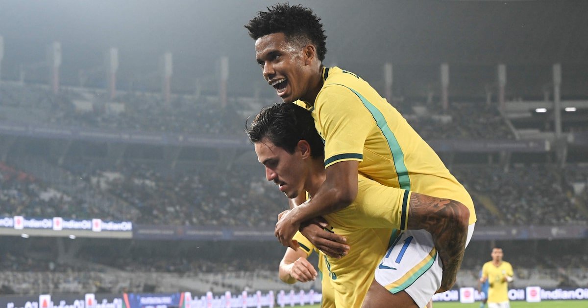 Estêvão volta a marcar pela seleção em goleada com ritmo de treino no inédito duelo com a Índia