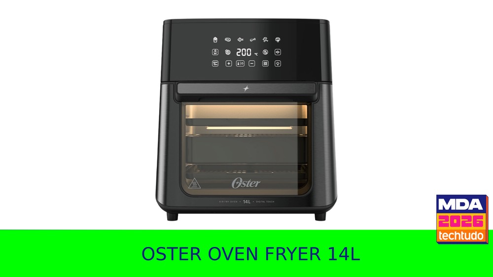 Oster Oven Fryer 14L — Foto: Arte/TechTudo
